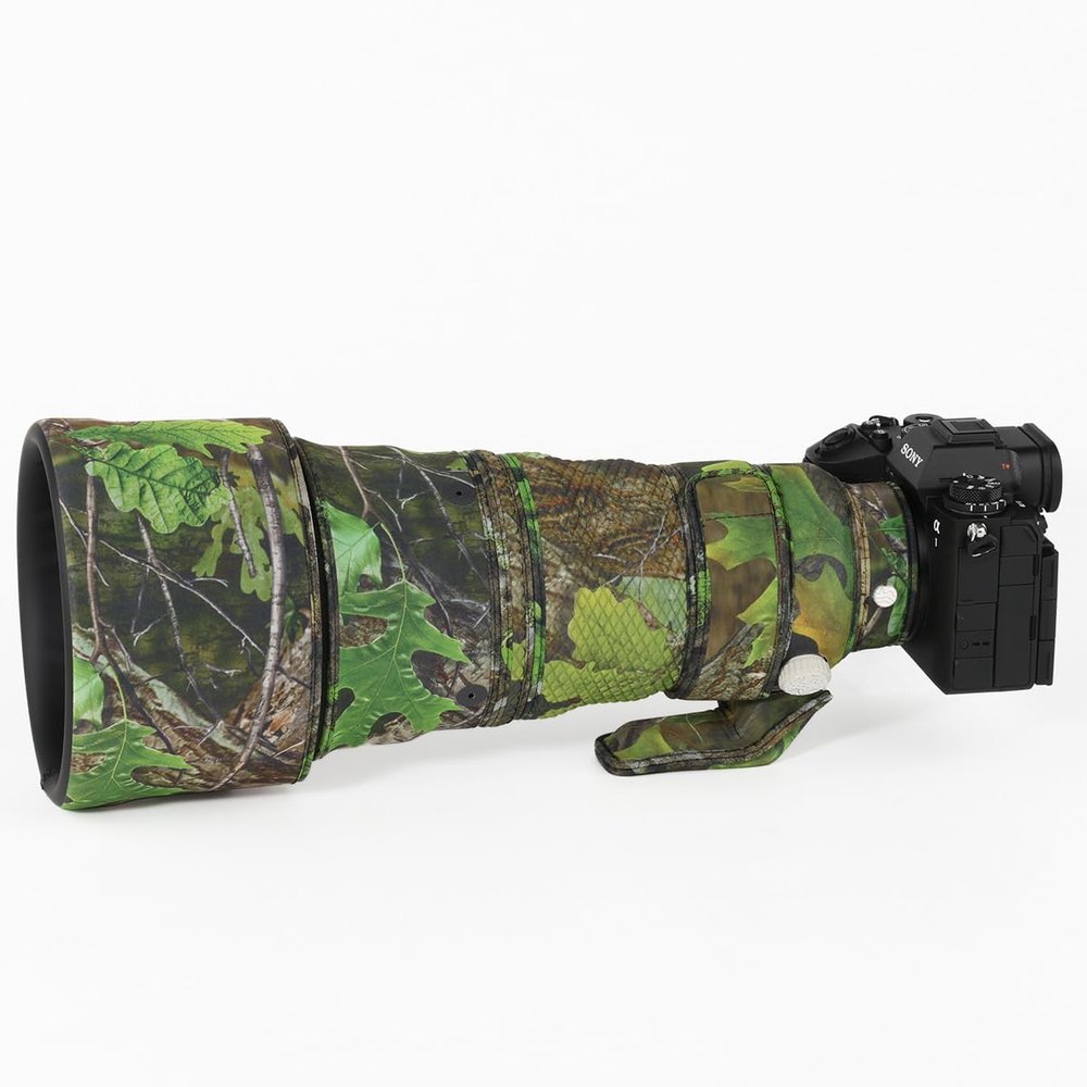 CHASING BIRDS Lens Camouflage Waterproof Coat for Sony FE 70-200mm F2.8 GM OSS II Rainproof Lens Protective Cover Version IV (Green Leaf Camouflage)