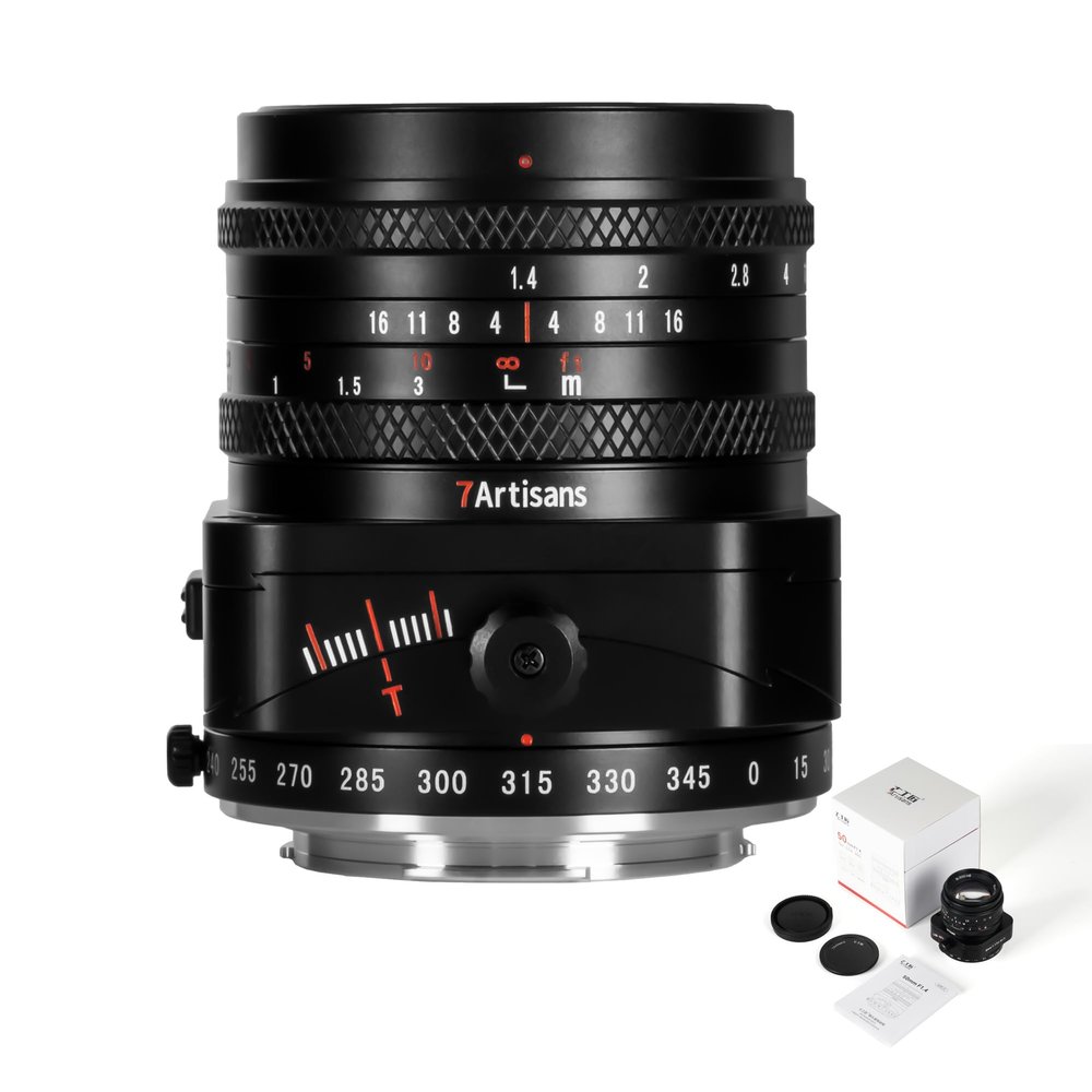 7artisans 50mm F1.4 Tilt-Shift Lens, APS-C Prime Large Aperture Lens, Compatible with M43 Mount Mirrorless Camera GM1 GM1S GX1 GX7 GH1 GH2 GF1 GF2 EPM1 EPM2 E-P1 E-P2 E-PL1 E-PL2 Pen-F PEN E E-M1 EMII