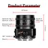 7artisans 50mm F1.4 Tilt-Shift Lens, APS-C Prime Large Aperture Lens, Compatible with M43 Mount Mirrorless Camera GM1 GM1S GX1 GX7 GH1 GH2 GF1 GF2 EPM1 EPM2 E-P1 E-P2 E-PL1 E-PL2 Pen-F PEN E E-M1 EMII view 3