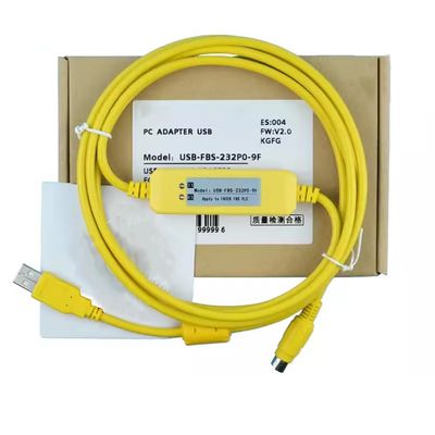 USB-FBS-232P0-9F Applicable PLC Programming Cable Communication Data Download Cable Cable Stable Transmission Economical Yellow 3 Meters