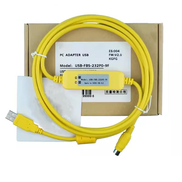 USB-FBS-232P0-9F Applicable PLC Programming Cable Communication Data Download Cable Cable Stable Transmission Economical Yellow 3 Meters
