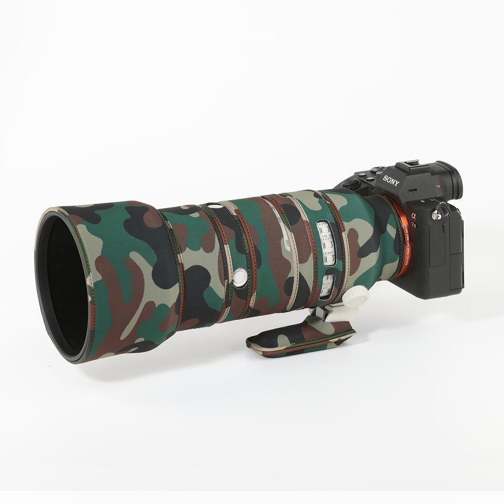 CHASING BIRDS Lens Camouflage Waterproof Coat for Sony FE 70-200mm F2.8 GM OSS II Rainproof Lens Protective Cover Version IV (Military Green Camouflage, with 1.4X and 2.0X TC)