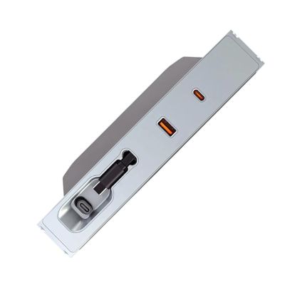 Lily Brown for Center Console Glove Box USB Hub Port Charging Data Transfer Adapter Docking Station Expansion Splitter Part Stable Plug and Play Glovebox