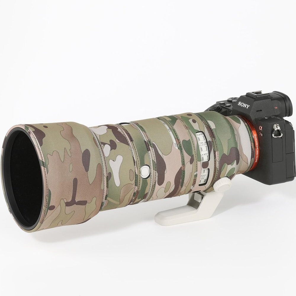 CHASING BIRDS Lens Camouflage Waterproof Coat for Sony FE 70-200mm F2.8 GM OSS II Rainproof Lens Protective Cover Version IV (Desert, with 1.4X and 2.0X TC)
