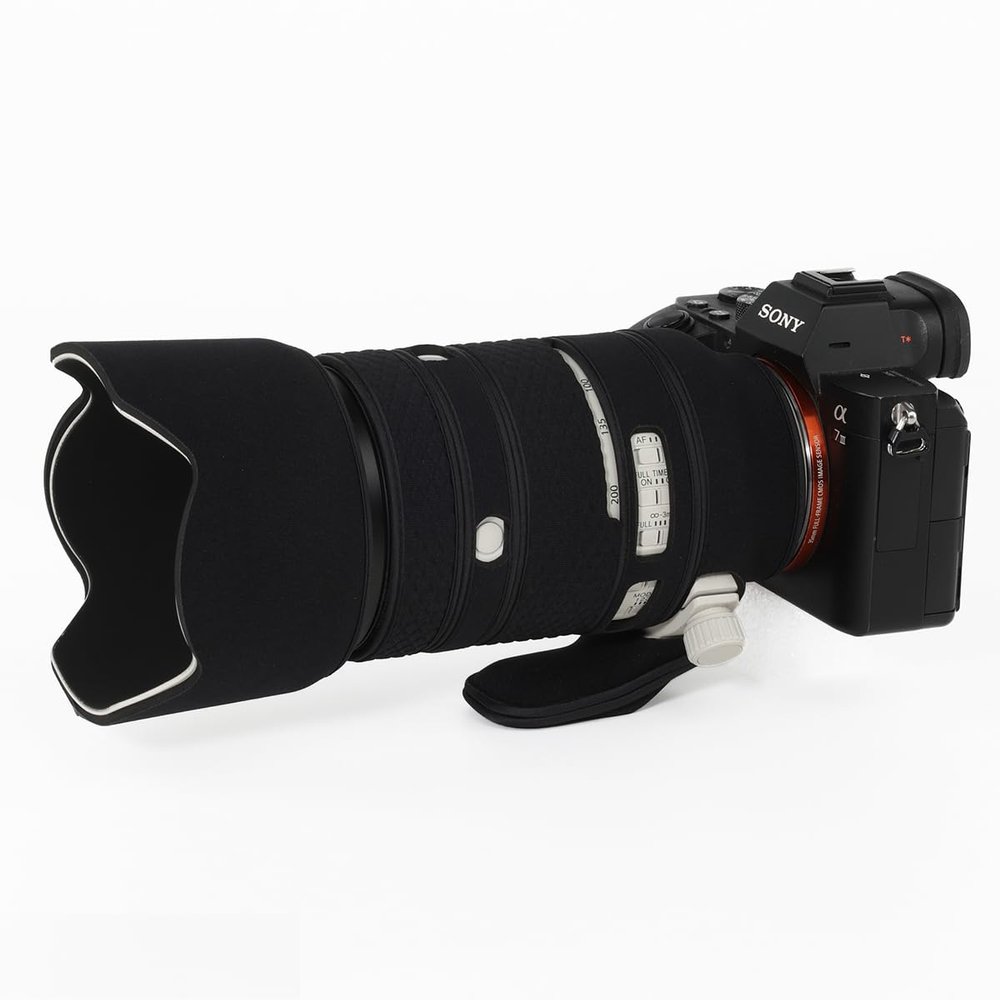 CHASING BIRDS Lens Camouflage Waterproof Coat for Sony FE 70-200mm F2.8 GM OSS Rainproof Lens Protective Cover Version IV (Classic Black, with 1.4X and 2.0X TC)