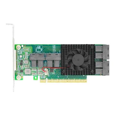 DirectNine Basics PCI Express x16 to 8 U.2 SFF-8643 NVMe SSD Adapter Card, 9349-8i
