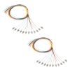 12 Fibers LC OM2 Multimode (MM) Fiber Optic Pigtail 1.2m LC Multimode Cable Pigtail for Engineering Network Fiber Access, 2 Packs view 1