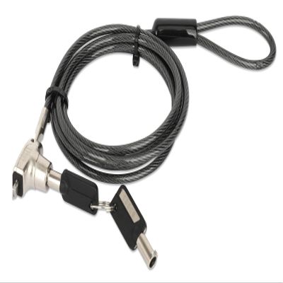 Manhattan Keyed Laptop Lock -with Long 6 ft Security Cable, Strong Cut Resistant Steel, 2 Keys Included - for Computer, Notebook, Displays, Projector  Lifetime Mfg Warranty- 440486