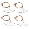 12 Fibers LC OM2 Multimode (MM) Fiber Optic Pigtail 1.2m LC Multimode Cable Pigtail for Engineering Network Fiber Access, 4 Packs view 1