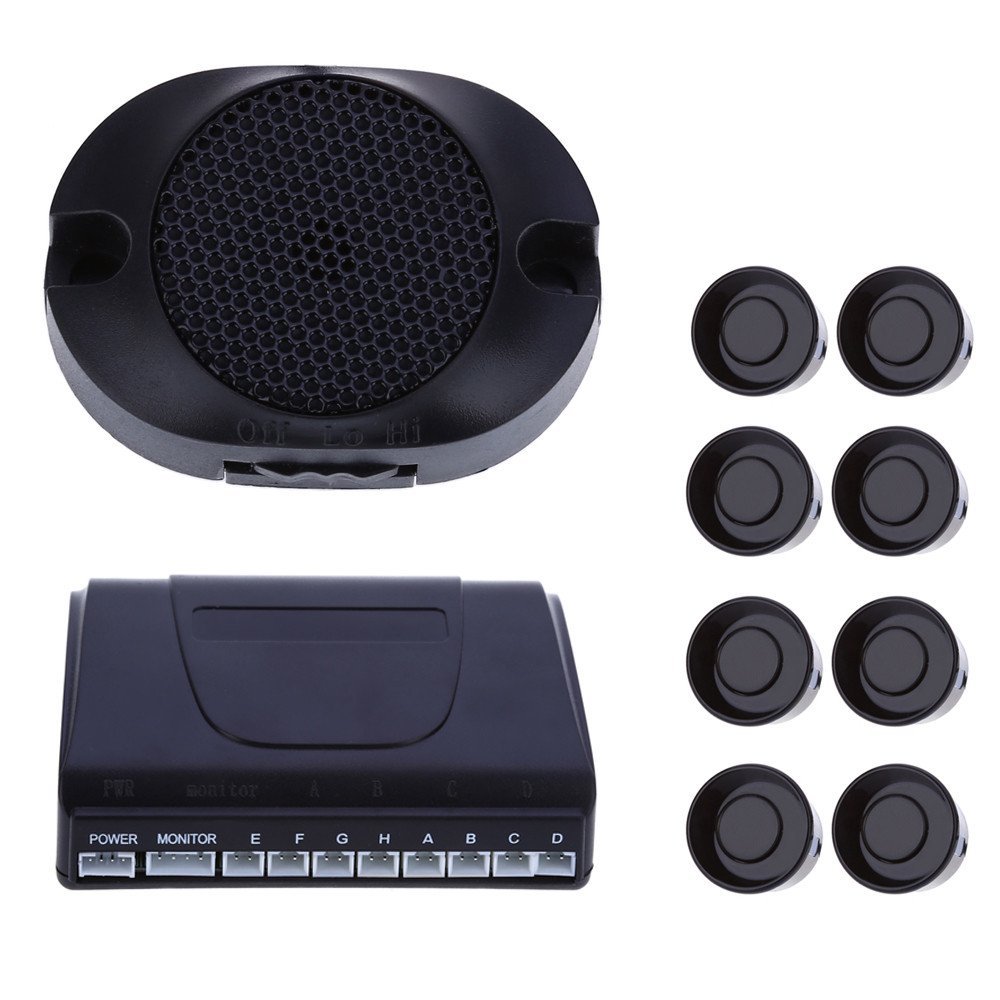 8 Sensors Car Parking Sensor Auto Reverse Rear Assistance Backup Park Radar Buzzer Alarm Kit Monitor System Car Alarm