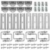 8 PCS 8" Boat Trailer Bunk Brackets, Galvanized Swivel Top, Heavy Duty, for 1.5" x 3", 2" x 3", 3" x 3" Boat Trailer Crossmember view 1