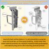 8 PCS 8" Boat Trailer Bunk Brackets, Galvanized Swivel Top, Heavy Duty, for 1.5" x 3", 2" x 3", 3" x 3" Boat Trailer Crossmember view 3
