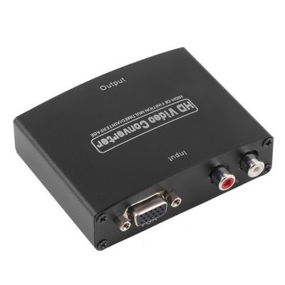 VGA to HDMI Adapter HD VGA R/L Audio and Video Converter to HDMI Adapter Box for PC Laptop to HDTV Projector