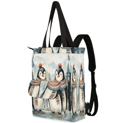 Backpack Purse for Women Men Laptop Tote Backpacks Lightweight Travel Backpack Winter Penguins College Backpacks Bookbag Day Pack for Work, Travel