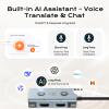 AI Laptop Docking Station with Dual 4K Monitor, Language Translator & Voice Transcription Dock, TOPOINT 7-in-1 USB C Hub 100W PD Charging for MacBook Dell HP, Home Office Remote Work Business Travel view 4