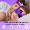 LC-dolida Sleep Headphones Bluetooth Headband Sleeping Wireless Headband Headphones with Thin HD Stereo Speakers Perfect for Side Sleepers, Sport, Yoga, Travel Insomnia Running Meditation Gifts view 2