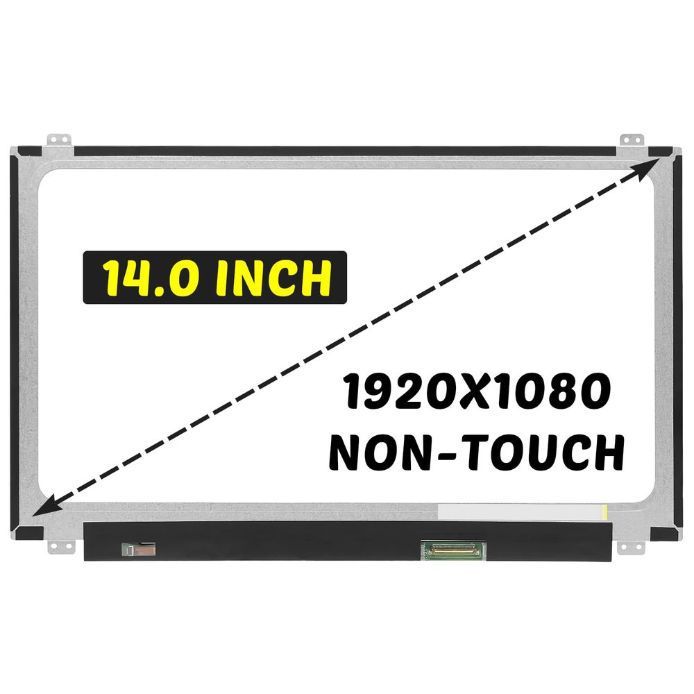 Replacement for MOTILE 14 M142-SL LCD Screen 1920x1080 14.0 inches LED Display Digitizer Panel (for Non-Touch Screen Only)