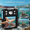 YEEIN Underwater Camera 4K 48MP Autofocus Selfie Dual Screen Waterproof Camera with Floating Strap and 32GB Card, 17FT Compact Waterproof Digital Camera, Fill Light Underwater Camera for Snorkeling view 3