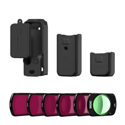 BRDRC Pocket 3 ND Filters Set, Silicone Cover Protective Case Protector Sleeve Skin for DJI Osmo Pocket 3 Creator Combo Camera Accessories