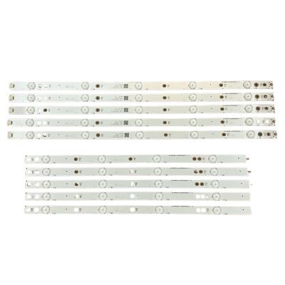 UFDIPLMY 10pcs/Set LED Backlight Strip Compatible with PHI LE50U7970 50PUG6102/78 50PUF6102 LB-PM3030-GJCD505X9AH22-Y A B