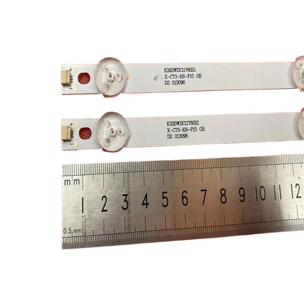 UFDIPLMY 6LED 583mm LED Backlight Strip Compatible with TV TX-32ER250ZZ 32PHS4012/12 32PHF5082/T3 4708-K32WDC-A2113N01 K320WDC2B K320WDC1 A2 (Color : 10pcs for 5 TV)