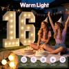 Bugame 4FT Marquee Numbers 15 Light Up Sign for 15th Birthday Party Decor view 4