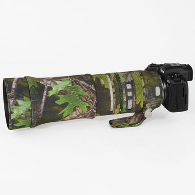 CHASING BIRDS Lens Camouflage Waterproof Coat for Canon EF 100-400mm F4.5-5.6 L is II USM Rainproof Lens Protective Cover Version IV (Green Leaf Camouflage, with Extender EF 2.0X III)