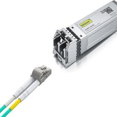 10GBase-SR SFP+ Transceiver, Compatible with Ubiquiti UF-MM-10G and 4 Pack of 10M Fiber Patch Cable