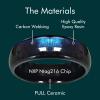 NFC Ntag216 Chip Ceramic Smart Finger Ring Programmable 888 Bytes Compatible with NFC Phone and Devices for Men or Women (Blue, US#11) view 2