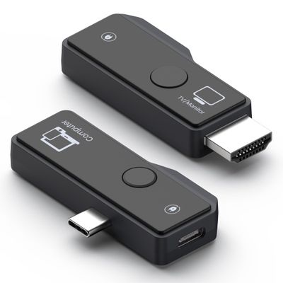 Wireless hdmi Transmitter and Receiver, Support Type-C 3.1 USBC Port Smartphone/Tablet/Laptop,Plug and Play,5G/2.4G/1080p/60Hz,98ft/30m,Used to Transmit Video/Audio to HDTV/Projector/Monitor
