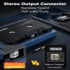 arsvita 5.1 Bluetooth Cassette Adapter with 3.5mm Aux Cable Tape, Black view 4