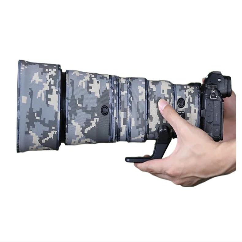 CHASING BIRDS Lens Camouflage Waterproof Coat for Nikon Z 400mm f/4.5 VR S Rainproof Lens Protective Cover Version IV (Digital Camouflage, with 2.0X TC)