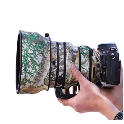 CHASING BIRDS Lens Camouflage Waterproof Coat for Nikon AF-S 200mm f/2G ED VR II Rainproof Lens Protective Cover (Yellow Tree Camouflage, with 1.4X TC (TC-14E III))