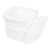 Portable Plastic Bucket with Handle and Lid 2l White Halloween view 1