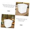 Portable Plastic Bucket with Handle and Lid 2l White Halloween view 3