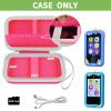 ALKOO Kids Toy Smartphone Case Compatible with Kikapabi/for Joozfee/for dancingcow/for Prysyedawn, Learning Toys Holder for Toddler Play Cell Phone, SD Card, Over 7 Years Age (Rose Red) view 2