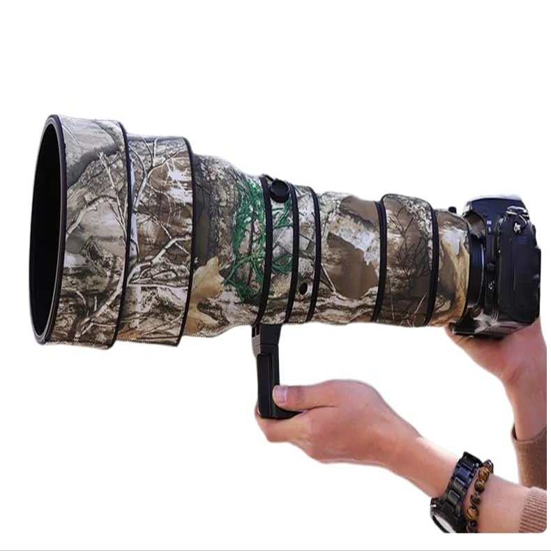 CHASING BIRDS Lens Camouflage Waterproof Coat for Nikon AF-S 400mm F2.8 G ED VR Rainproof Lens Protective Cover (Yellow Tree Camouflage, with 2.0X TC (TC-20E II))