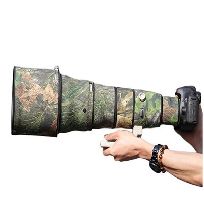 CHASING BIRDS Lens Camouflage Waterproof Coat for Canon EF 800mm F5.6 L is USM Rainproof Lens Protective Cover (Green Leaf Camouflage, with Extender EF 1.4X III)