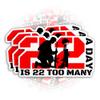 22 A Day is 22 Too Many Sticker End Veteran Suicide Sticker Awareness Military Gifts Helmet Zip Veteran Day Funny Decals Waterproof Vinyl Sticker for Water Bottle Phone Case (4 Inches) view 1