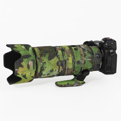 CHASING BIRDS Lens Camouflage Waterproof Coat for Nikon Z 100-400mm f/4.5-5.6 VR S Rainproof Lens Protective Cover Version III (Green Leaf Camouflage)