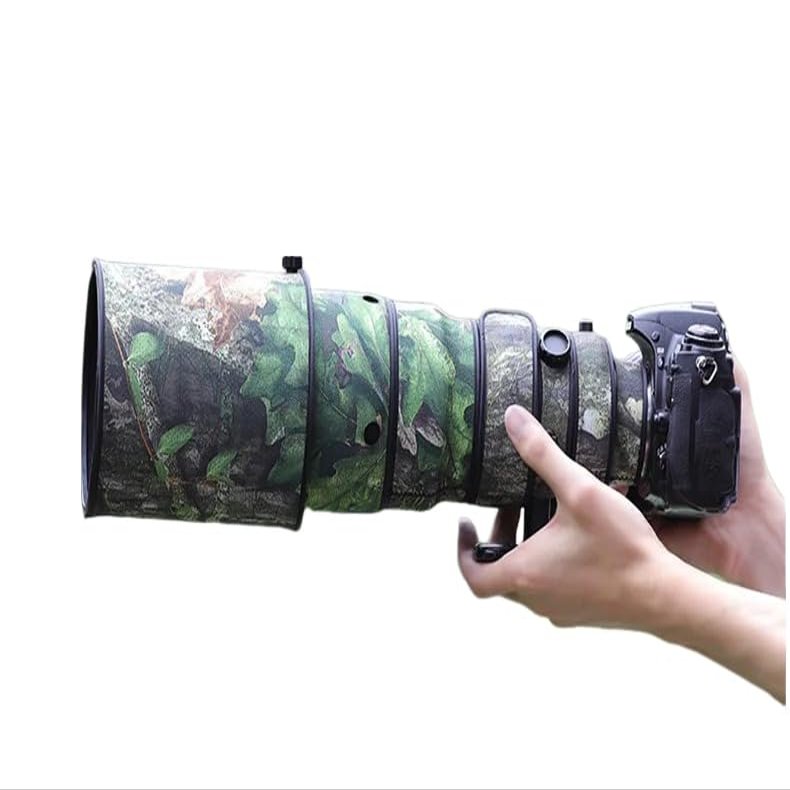 CHASING BIRDS Lens Camouflage Waterproof Coat for Nikon AF-S 300mm F2.8 D II ED Rainproof Lens Protective Cover (Green Leaf Camouflage, with 2.0X TC (TC-20E III))