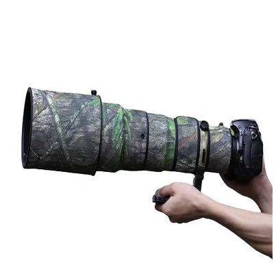 CHASING BIRDS Lens Camouflage Waterproof Coat for Nikon AF-S 500mm f/4 G ED VR Rainproof Lens Protective Cover (Green Leaf Camouflage, with 2.0X TC (TC-20E II))
