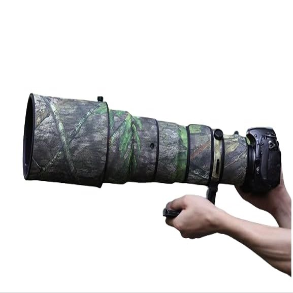 CHASING BIRDS Lens Camouflage Waterproof Coat for Nikon AF-S 500mm f/4 G ED VR Rainproof Lens Protective Cover (Green Leaf Camouflage, with 2.0X TC (TC-20E II))