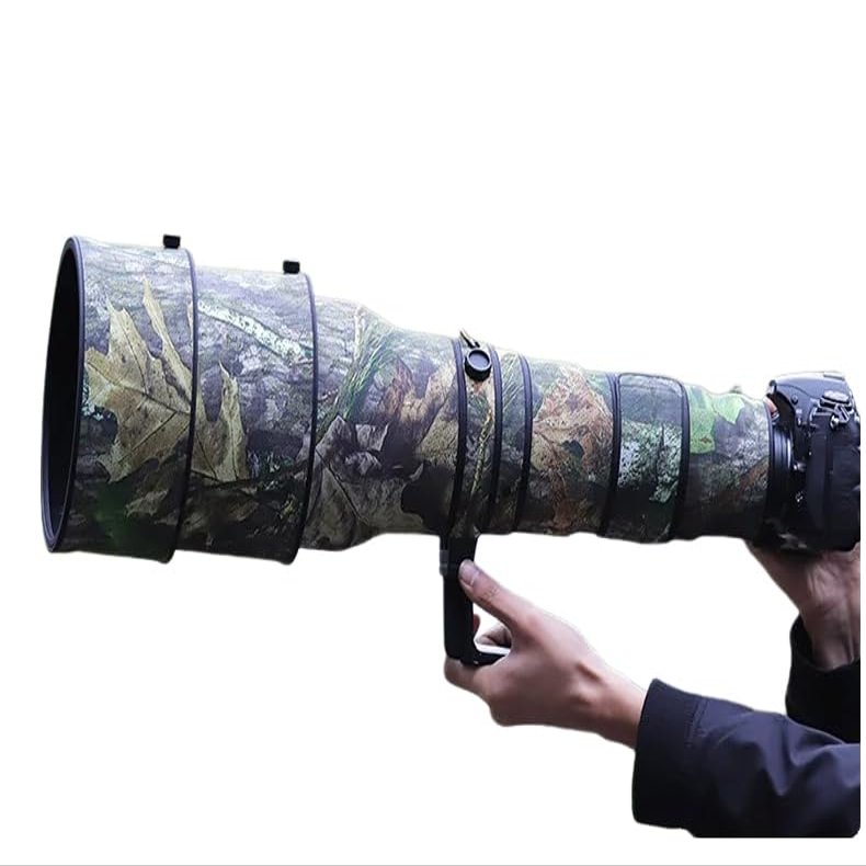 CHASING BIRDS Lens Camouflage Waterproof Coat for Nikon AF-S 600mm F4 G ED VR Rainproof Lens Protective Cover (Green Leaf Camouflage, with 2.0X TC (TC-20E II))