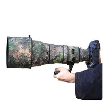 CHASING BIRDS Lens Camouflage Waterproof Coat for Nikon AF-S 800mm F5.6 E FL ED VR Rainproof Lens Protective Cover (Green Leaf Camouflage, with 2.0X TC (TC-20E III))