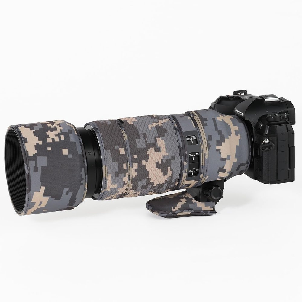 CHASING BIRDS Lens Camouflage Waterproof Coat for Olympus 100-400mm F5.0-6.3 is ED MSC Rainproof Lens Protective Cover Version IV (Digital Camouflage, with 2.0X TC (MC-20))