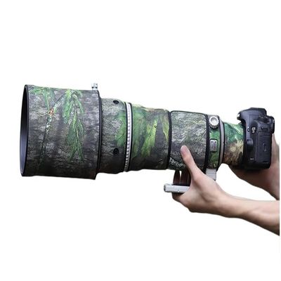 CHASING BIRDS Lens Camouflage Waterproof Coat for Canon EF 500mm F4 L is USM Rainproof Lens Protective Cover (Green Leaf Camouflage, with Extender EF 2.0X III)