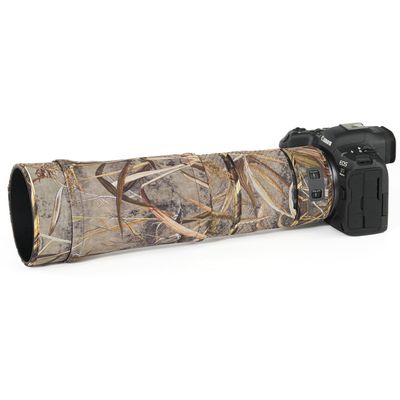 CHASING BIRDS Lens Camouflage Waterproof Coat for Canon RF 100-400mm F5.6-8 is USM Rainproof Lens Protective Cover Version IV (Reed Camouflage, with Extender RF 1.4X & 2X)