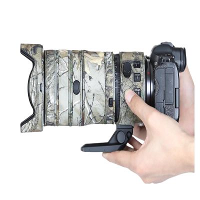 CHASING BIRDS Lens Camouflage Waterproof Coat for Canon RF 24-105mm F2.8 L is USM Z Rainproof Lens Protective Cover (Withered Leaf Camouflage, with Extender RF 1.4X & 2X)