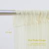 30x8ft Ivory Tulle Backdrop Curtain with Lights String for Parites, Sheer Backdrop Curtains for Wedding Baby Shower Birthday Party Photo Shoot Decorations view 4